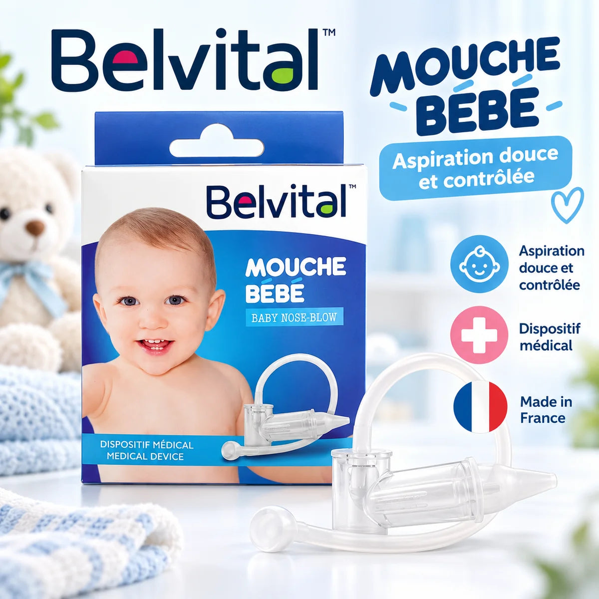Belvital Mouche Bébé – Aspirateur nasal manuel