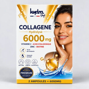 Collagène Marin Hydrolysé Hydra Phyt – 6000 mg pour 2 ampoules