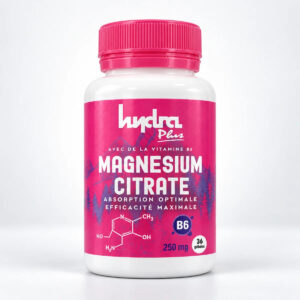 Magnésium Citrate 250 mg + Vitamine B6 Hydra Plus – 36 & 60 gélules