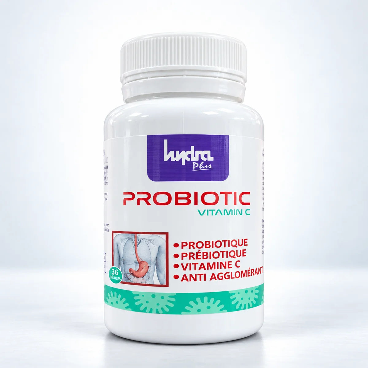 Probiotique + Vitamine C Hydra Plus – 36 gélules