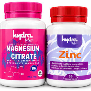 Pack Minéraux – Magnésium Citrate + Zinc